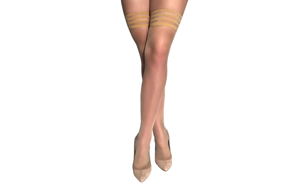 Kix'Ies Nude Thigh-High Stockings - Stylish & Perfect Fit