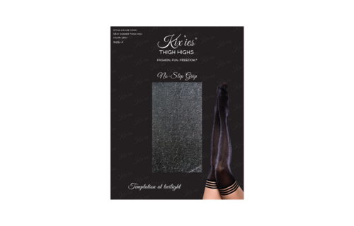 Kaylee Stay-Ups Grijs | Elegante Kix'Ies Dijen Hoog Kousen