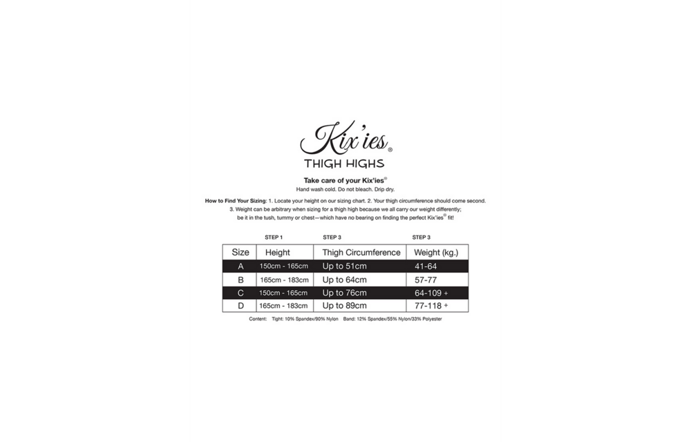 Kix'Ies Kimmie Thigh High A Black | Stylish Argyle Stockings