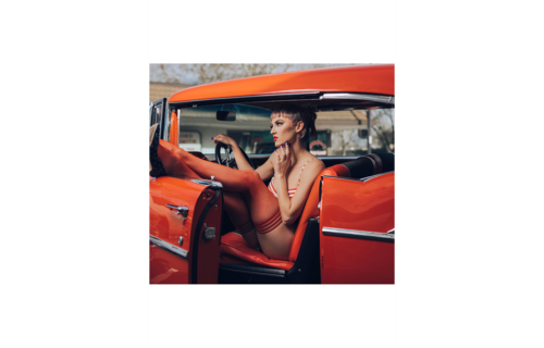 Sandra - Thigh High - B - Red