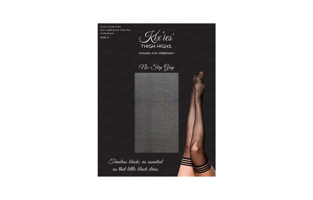 Taylor Overknee A Schwarz | Kix'Ies Stay-Ups Komfort & Stil