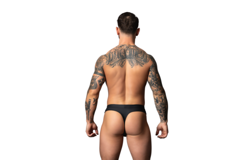 Snap Off Tanga - S/M - Zwart
