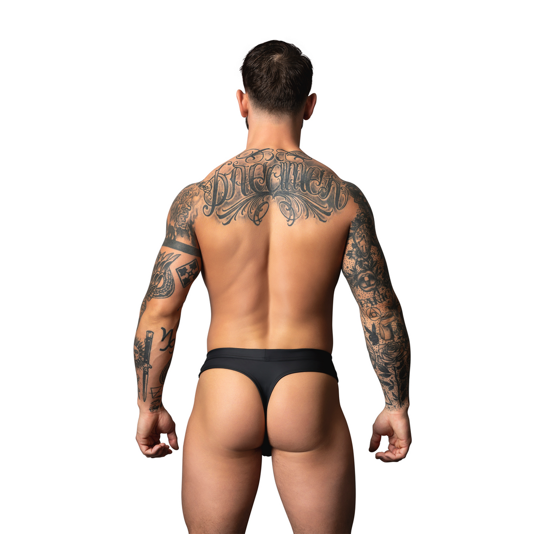 Snap Off Tanga Black S/M - Daring & Comfortable Men's Underwear
