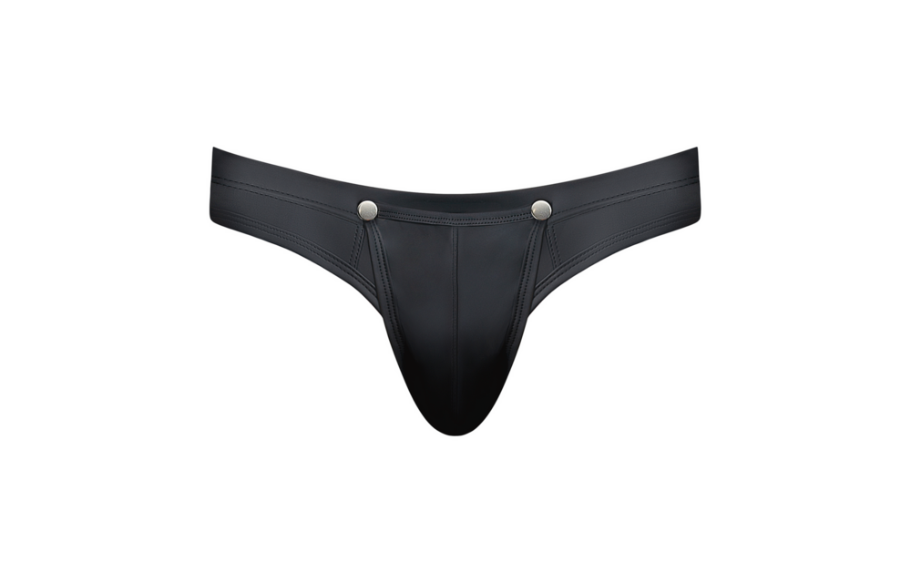 Snap Off Tanga - S/M - Black