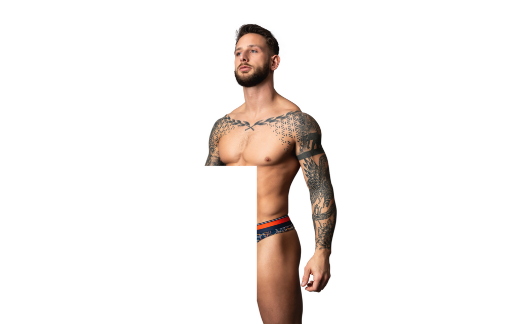 Tanga - L/XL - Marine Marmer