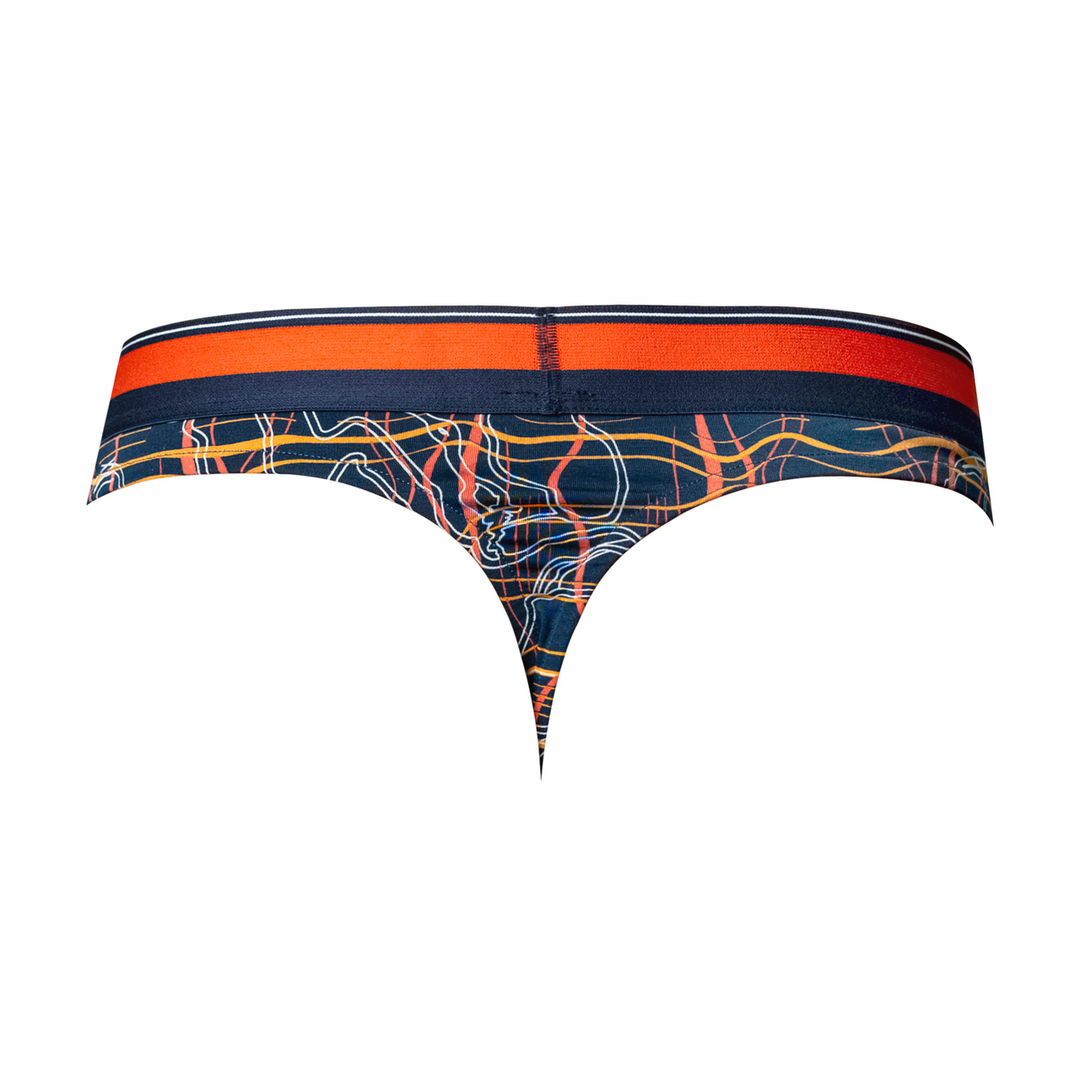 Tanga – S/M – Marineblau marmoriert