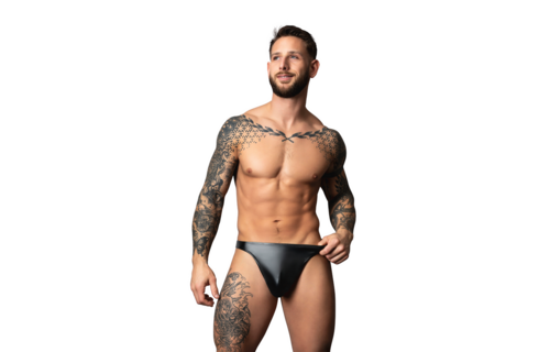 Wetlook-Bong Thong – S/M – Schwarz