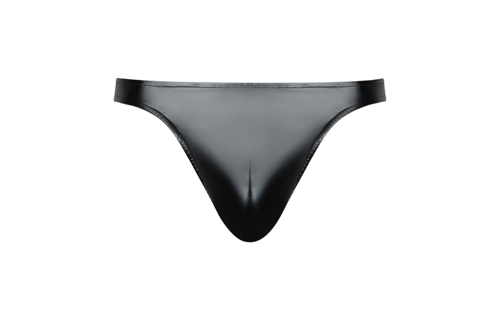 Wetlook Bong Thong S/M Black | Cool & Comfortable Men's Underwear