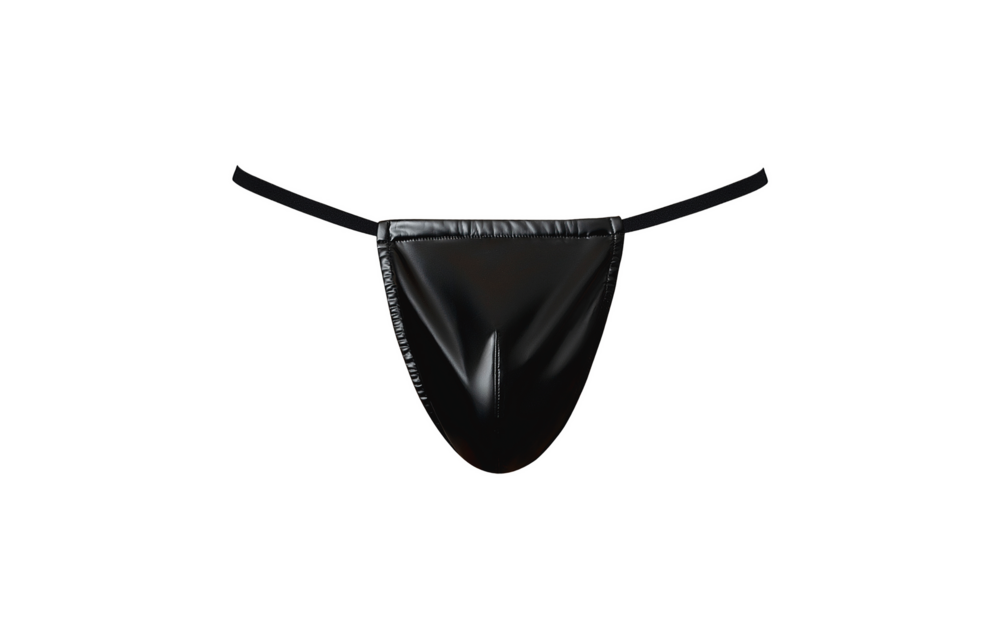 Wetlook G-String - One Size - Zwart