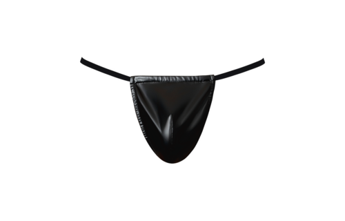 Wetlook G-String - One Size - Zwart