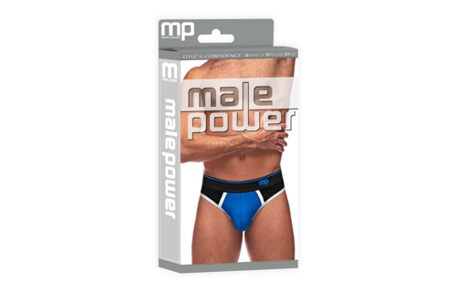 Panel String L/XL Schwarz/Blau – Retro-Sportstil Male Power