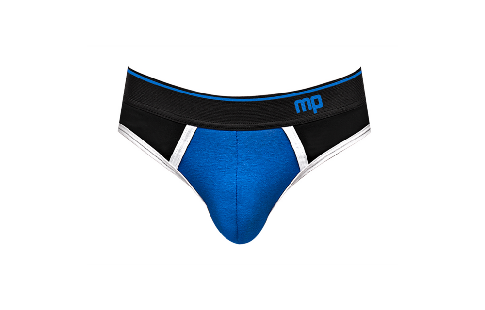 Panel String L/Xl Zwart/Blauw - Retro Sportstijl Male Power