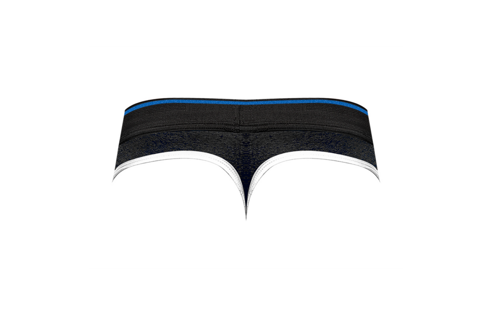 Panel String L/XL Schwarz/Blau – Retro-Sportstil Male Power