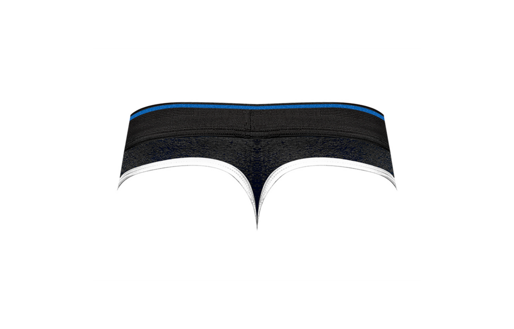Panel Thong L/XL Black/Blue – Retro Sports Style Male Power