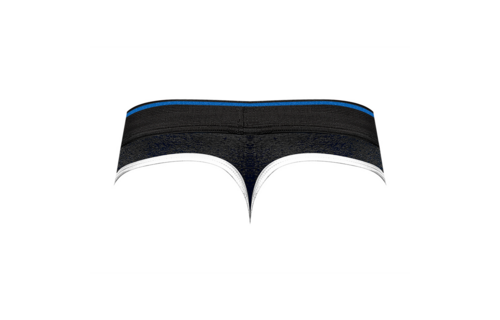Panel String L/XL Schwarz/Blau – Retro-Sportstil Male Power
