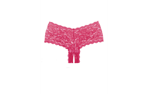 Candy Apple Panties Pink | Allure Panties Open Crotch One Size