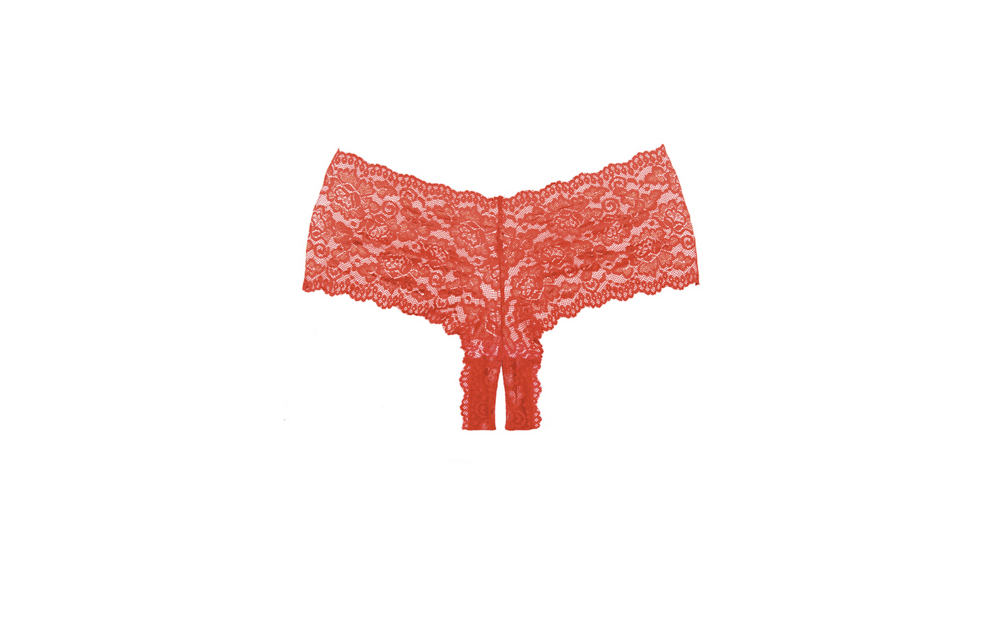 Candy Apple Briefs Red | Sexy Lace Booty Shorts One Size