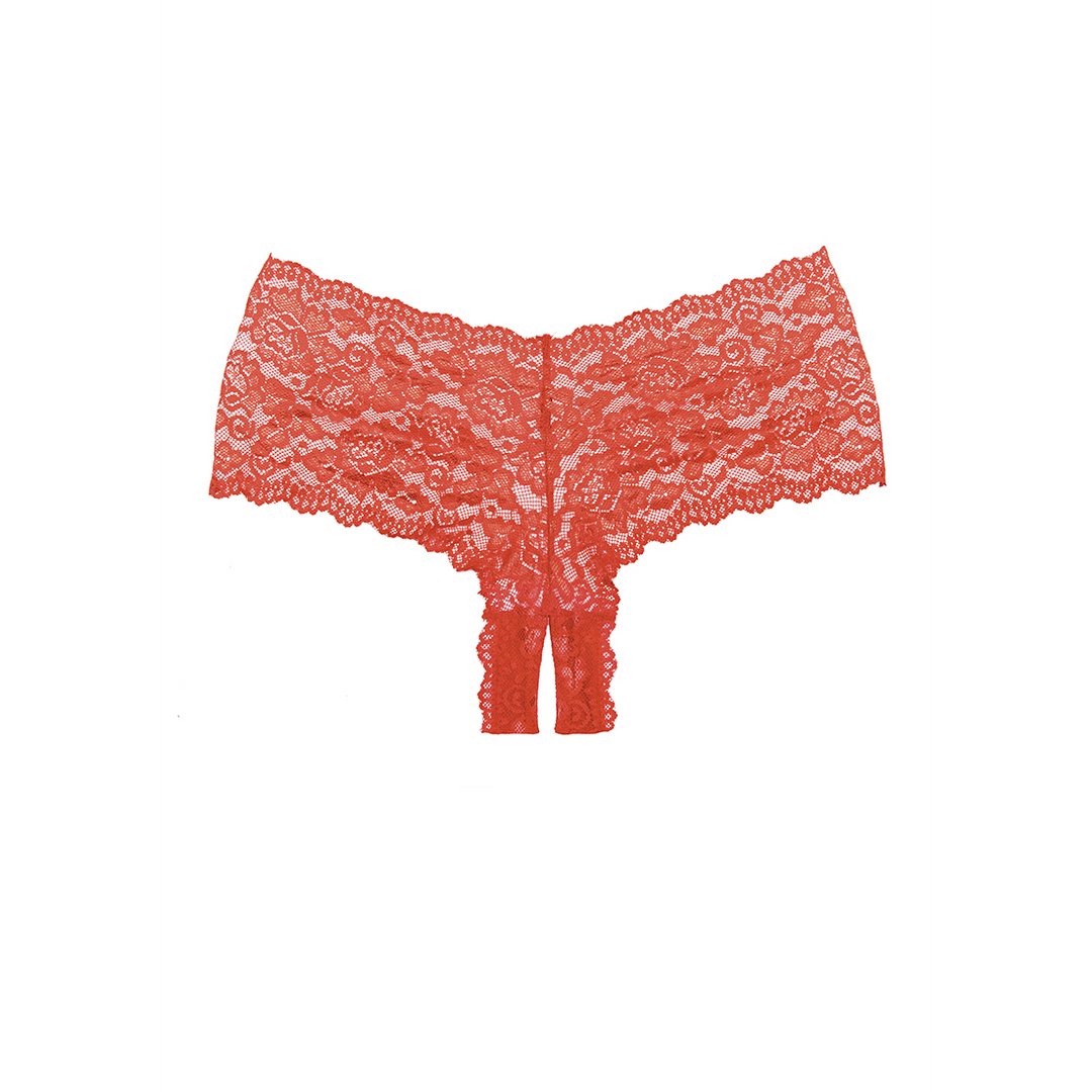 Candy Apple Slipje Rood | Sexy Kant Booty Short One Size