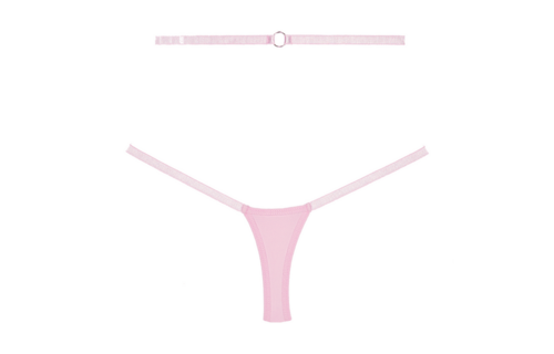 Cherished Spitzen-Mesh-Tanga Rosa – Luxuriös & Verführerisch