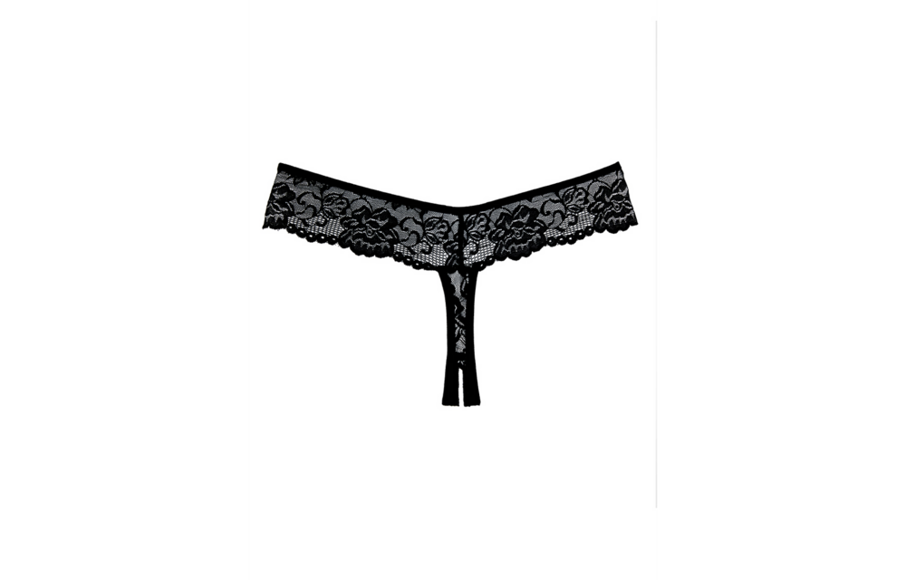 Chiqui Love Briefs One Size - Luxurious Black Lace Thong