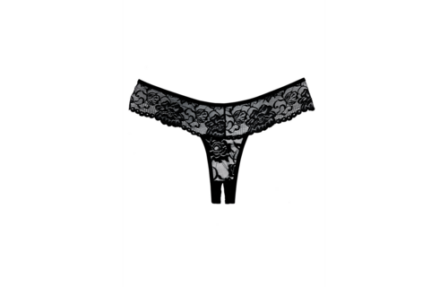 Chiqui Love Slipje One Size - Luxe Zwarte Kanten String