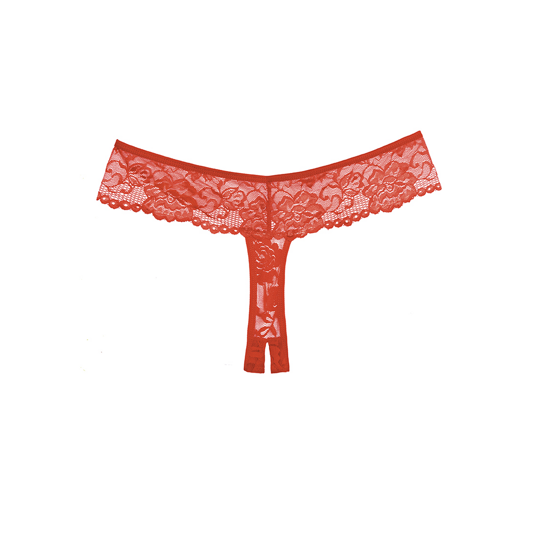 Chiqui Love Red Briefs - Luxurious Lace, Comfortable One Size