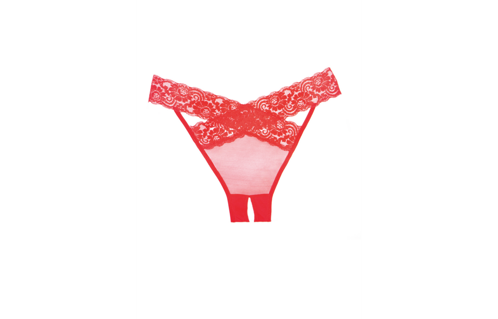 Desire Slip Crotchless Panty Rood | Eén Maat | Allure