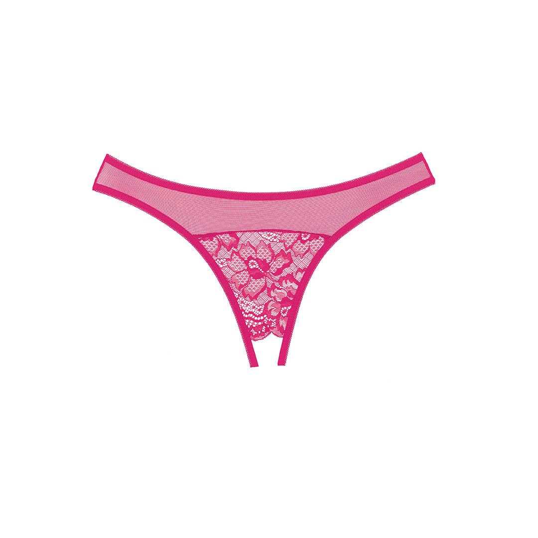 Just A Rumor Panty Pink One Size – Seductive Open Thong