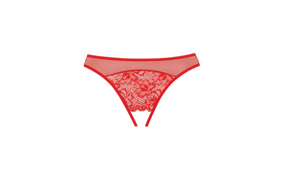 Just A Rumor Slipje Rood - Verleidelijke Open Kanten String