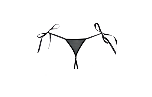 Lolita Slip Zwart - Sexy One Size Slipje Van Allure