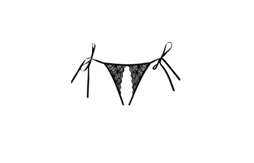 Lolita Slip Zwart - Sexy One Size Slipje Van Allure