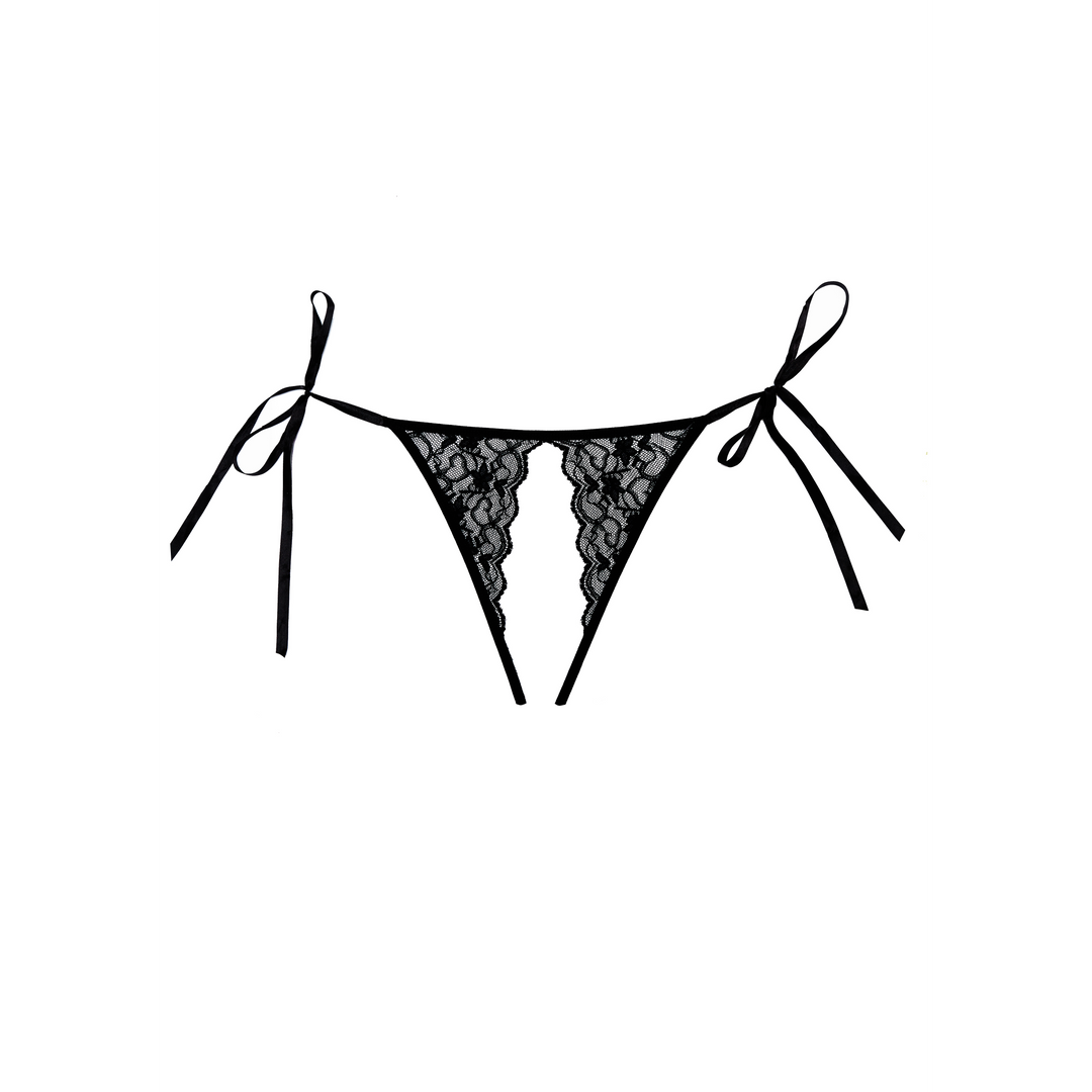 Lolita Slip Zwart - Sexy One Size Slipje Van Allure