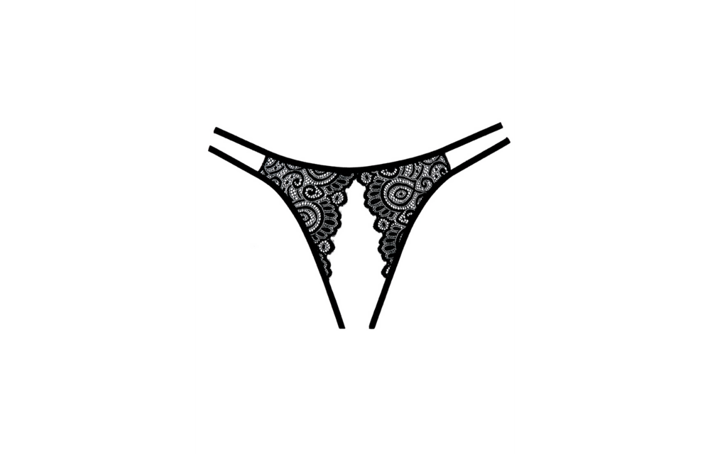 Lovestruck One Size Underwear - Seductive Black Lace Pantyhose