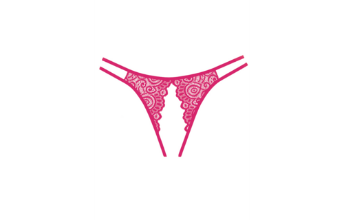 Lovestruck Briefs One Size - Seductive Pink Lace Panties