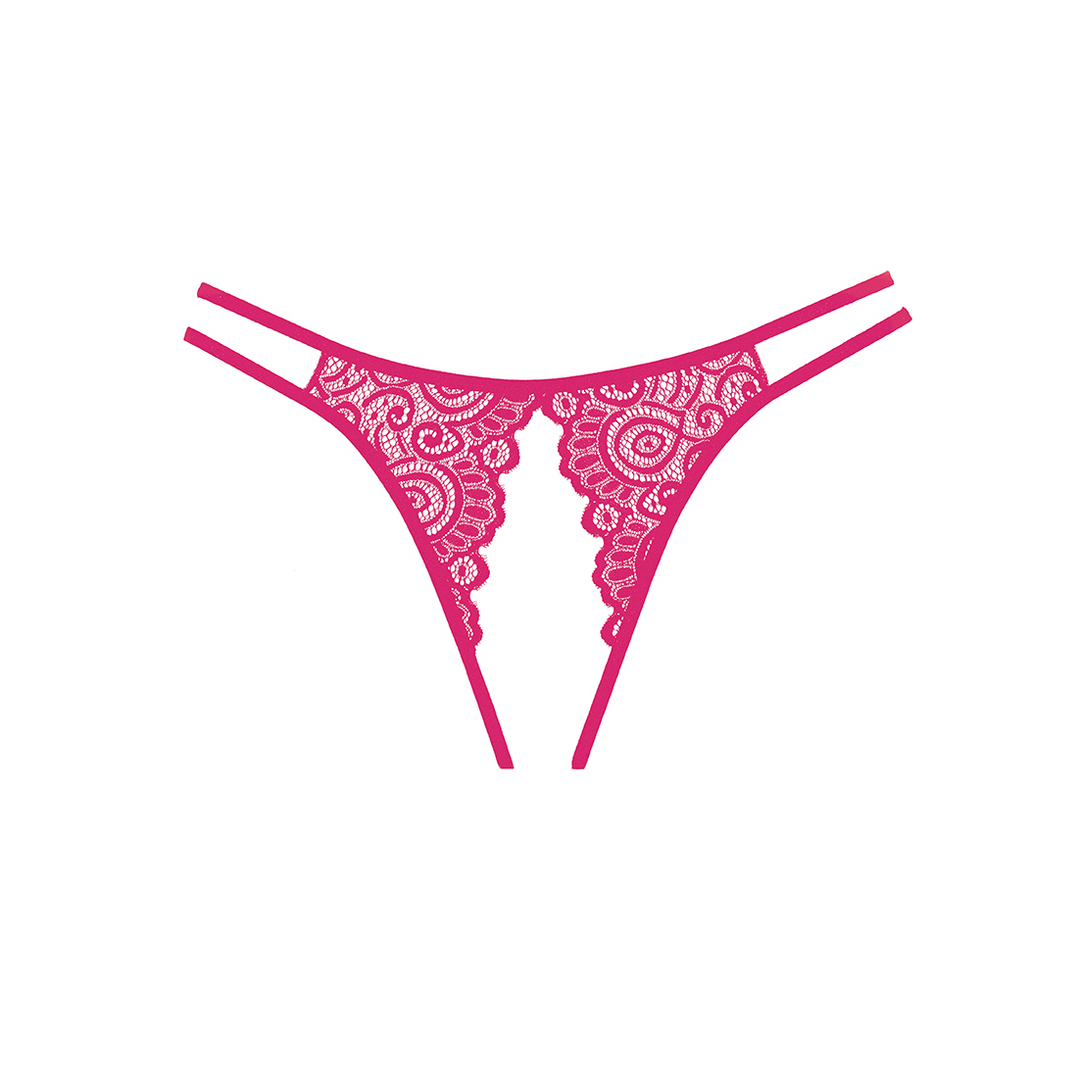 Lovestruck Slipje One Size - Verleidelijke Roze Kantpanty