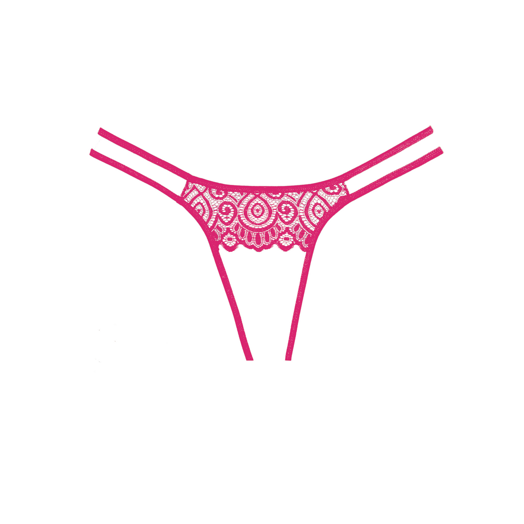 Lovestruck Slipje One Size - Verleidelijke Roze Kantpanty