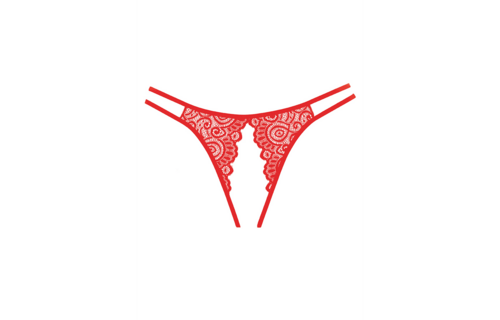 Lovestruck Slipje Rood - Elegante Kantpanty One Size