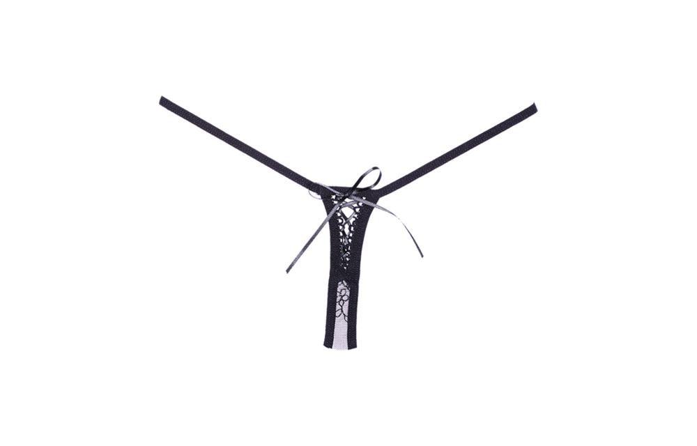 Mesh Thong - One Size - Black