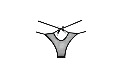 Naughty Vanilla Slip One Size – Frech & transparent Schwarz