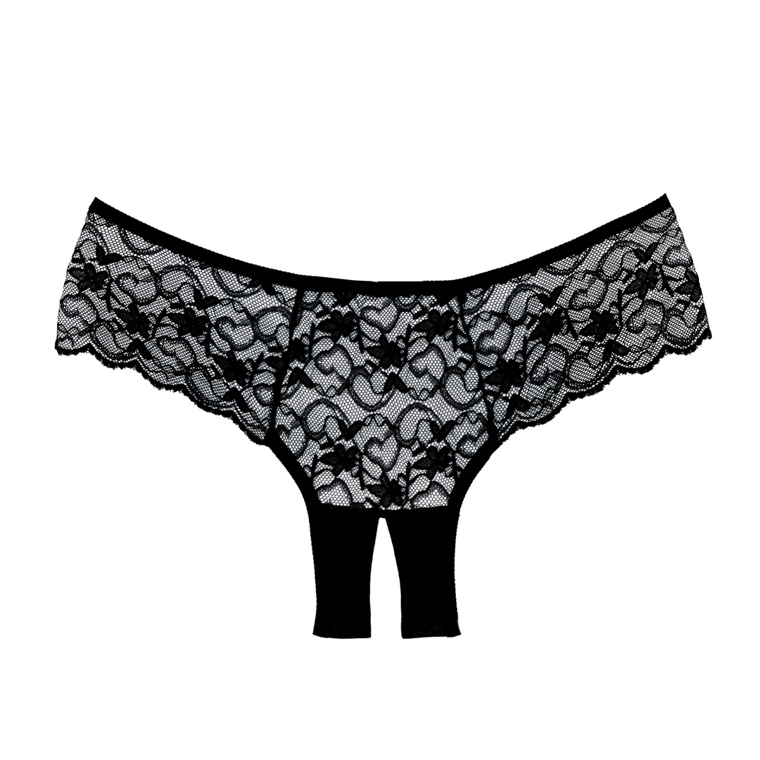 Sweetheart Briefs One Size | Seductive Black Lace
