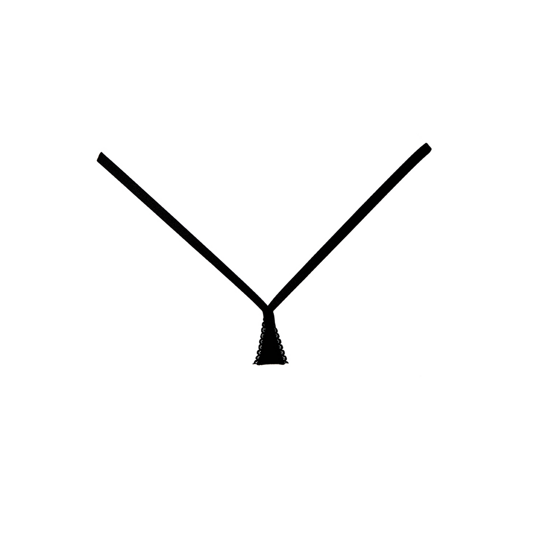 Velvet Slipje One Size - Luxe Zwarte Fluwelen G-String