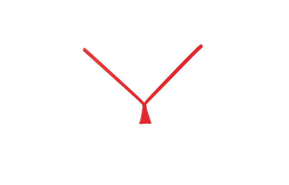 Wetlook Slip Rot Einheitsgröße | Sexy G-String Allure