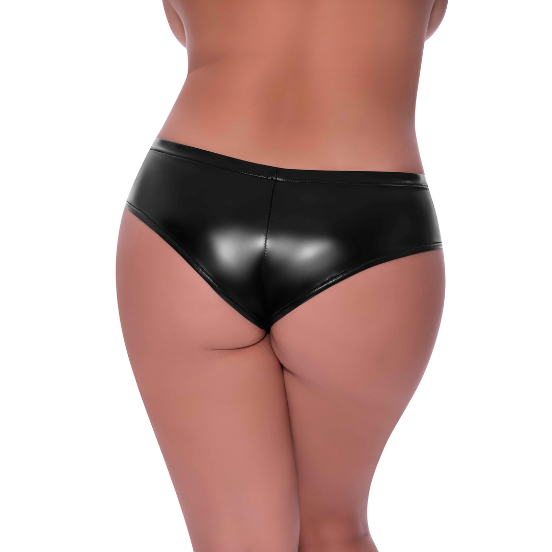 Low Rise Split Boyshort Schwarz – Sexy & Komfort 2X Magic Silk