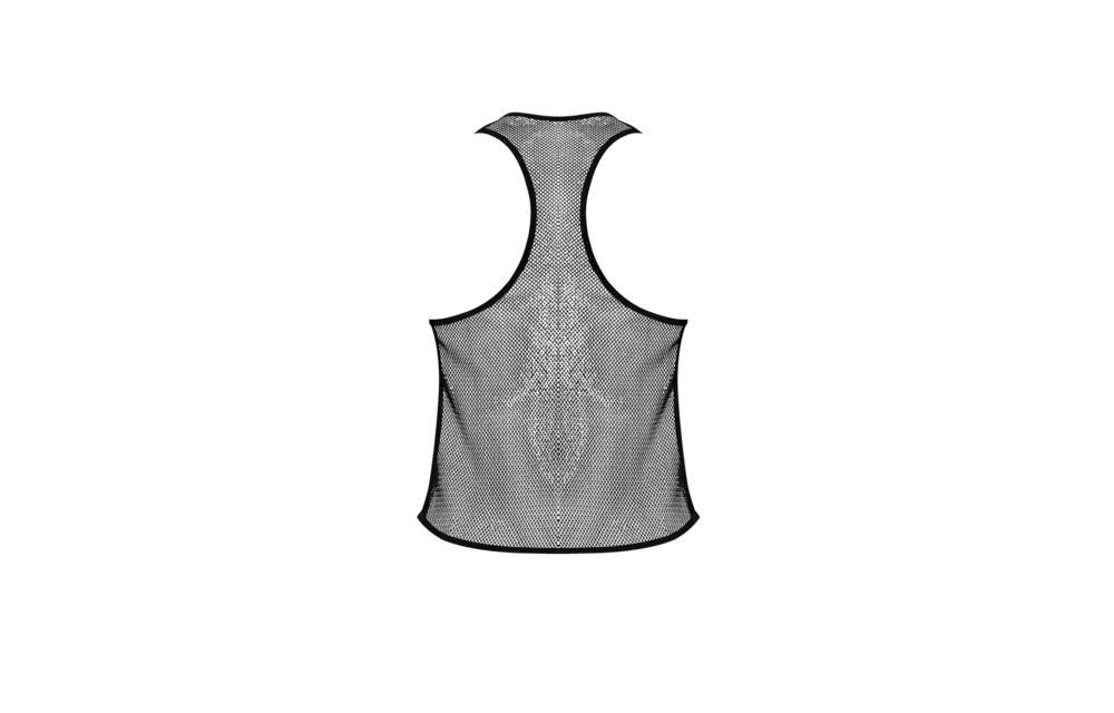 Cool Black Stretch Tank Top L/XL | Male Power