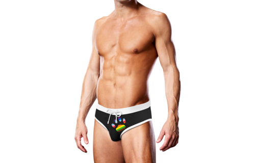 Badehose - Schwarz Oversized Paw - L