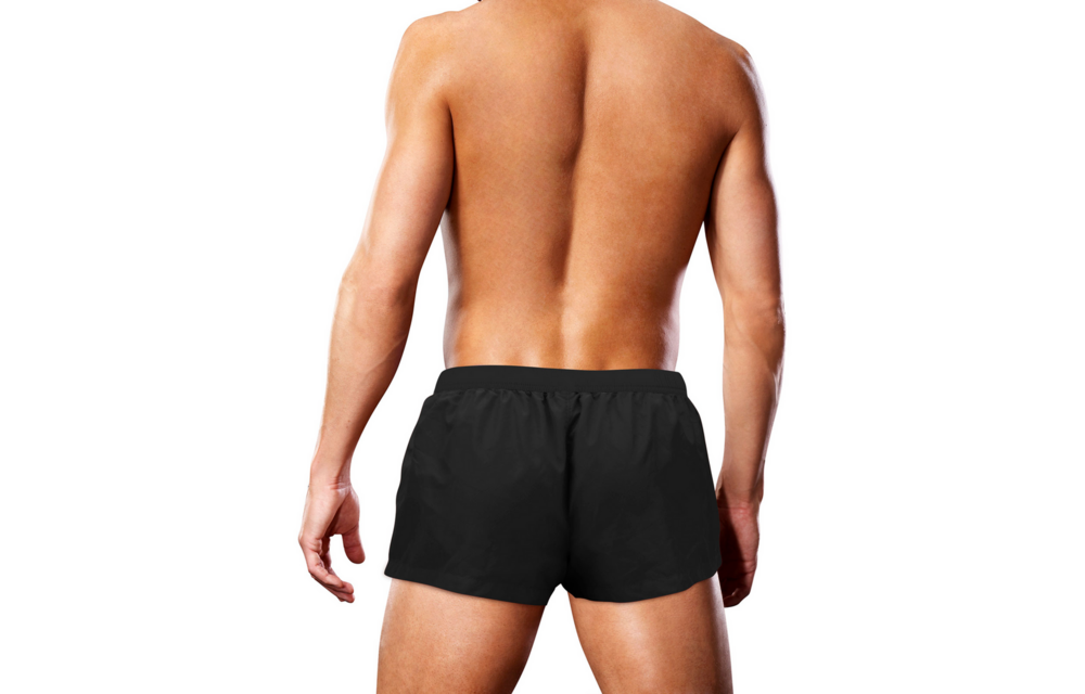 Schwarze Badeshorts XL mit Pride-Pfote – Stilvoll & bequem