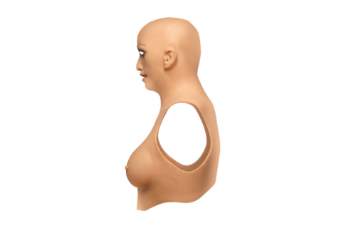 Sexy Skin Suit Met Siliconen C-Cup Borsten – Natuurlijk & Elegant