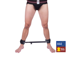 Adjustable Metal Spreader Bar With Leather Cuffs 35-60 cm