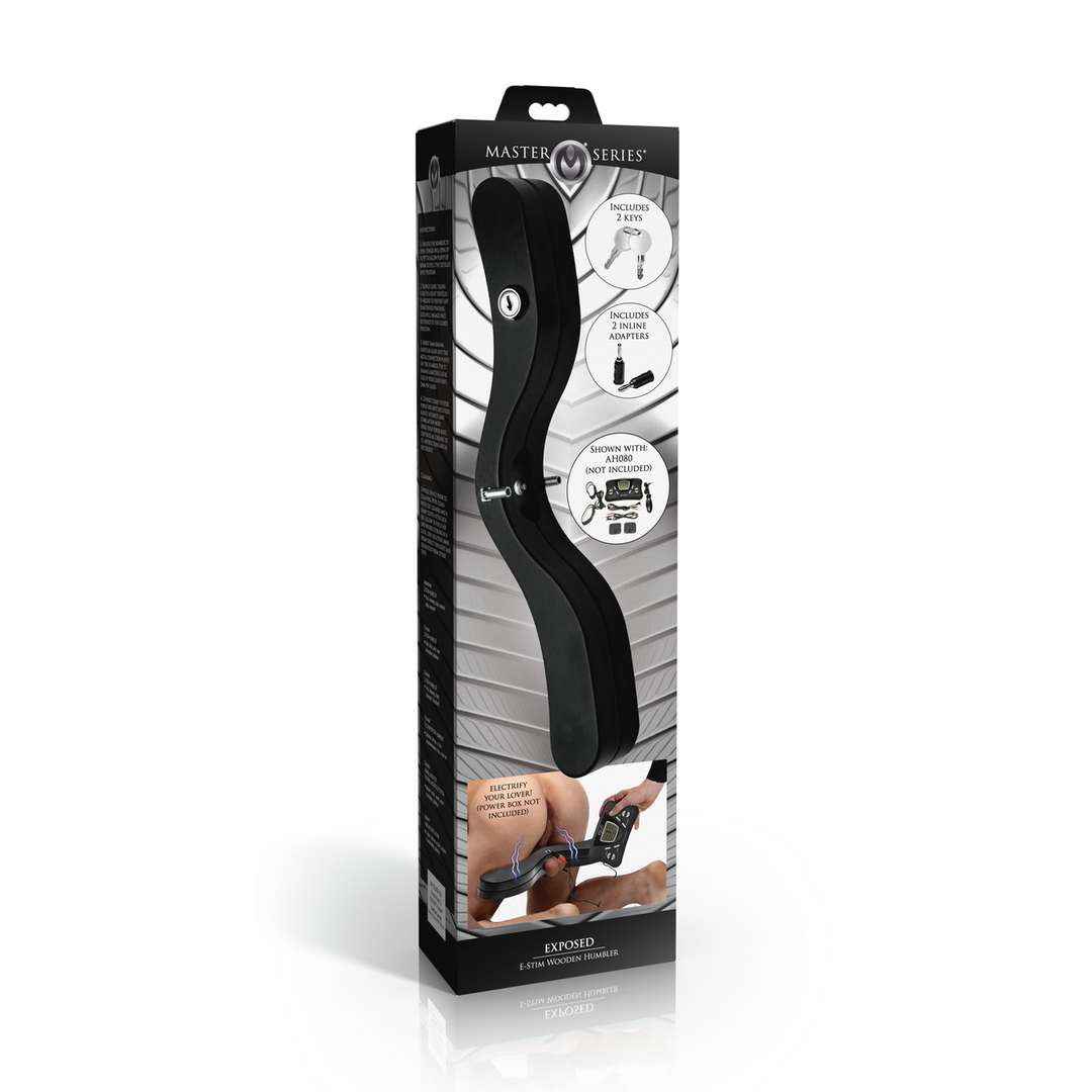 Exposed E-Stim Houten Humbler Zwart – Kinky & Elektrisch