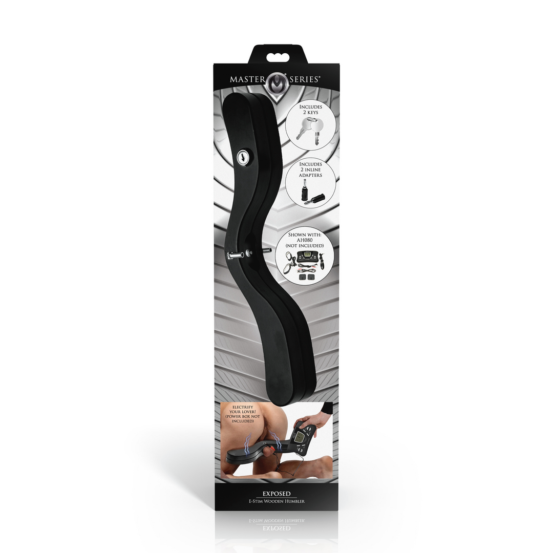 Exposed E-Stim Houten Humbler Zwart – Kinky & Elektrisch